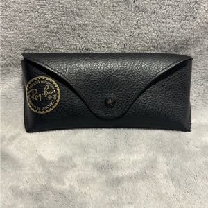Authentic Ray-Ban Sunglasses Leather Case Only -‎ Black Genuine OEM